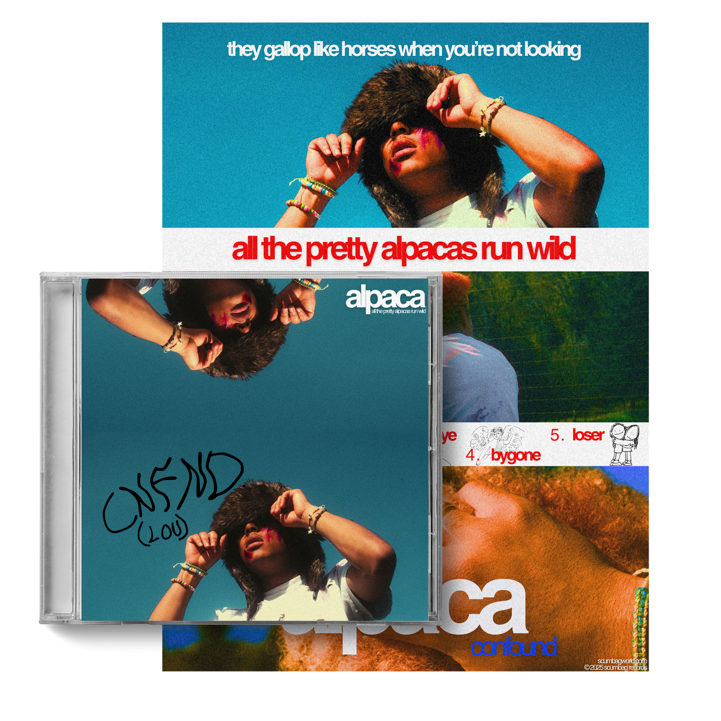 alpaca signed CD + poster bundle #1