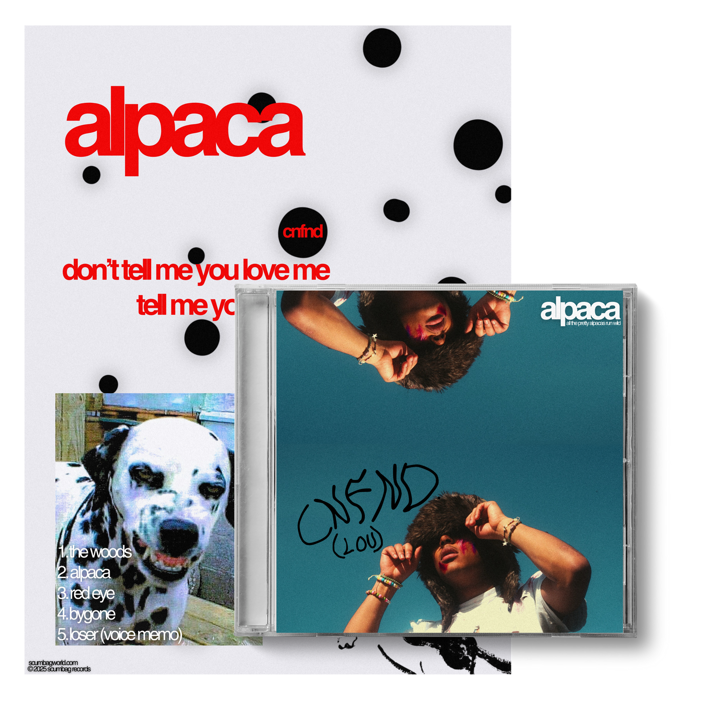 alpaca signed CD + poster bundle #3