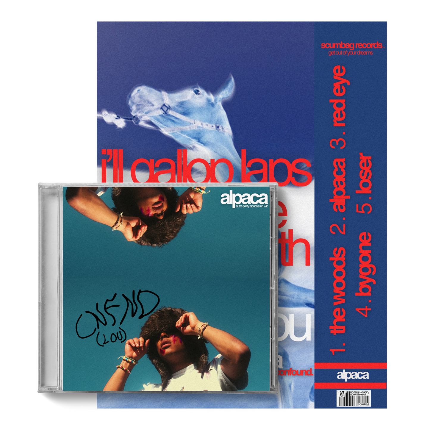 alpaca signed CD + poster bundle #2