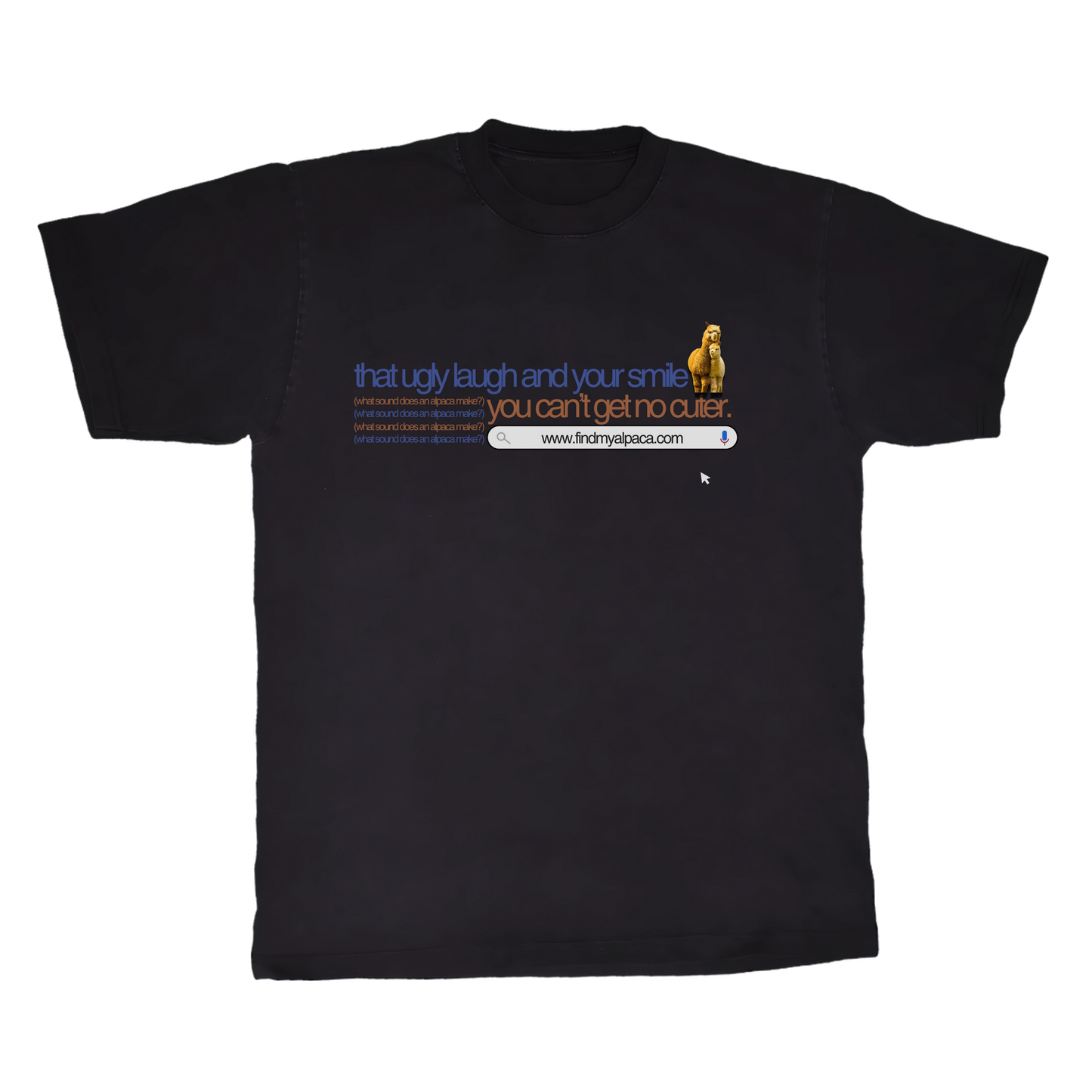 can't get no cuter ALPACA tee by scumbag