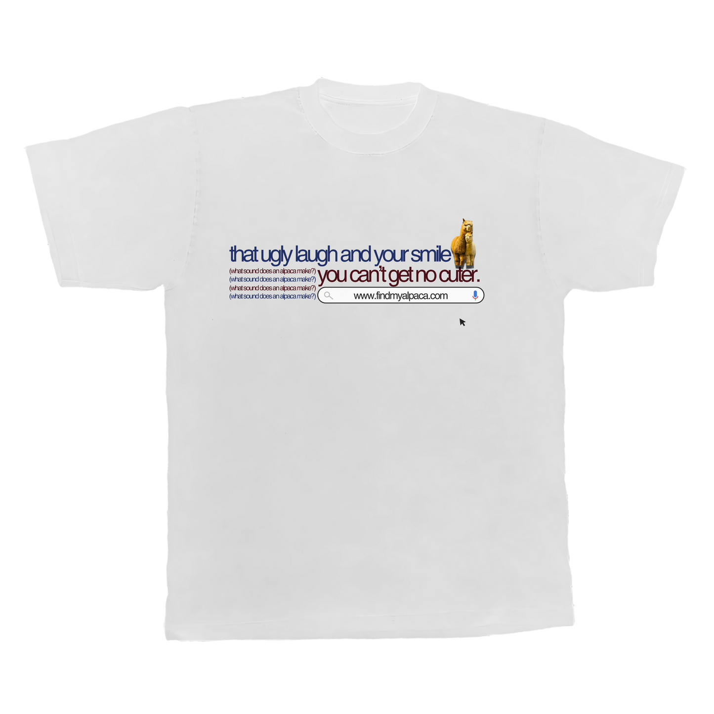 can't get no cuter ALPACA tee by scumbag