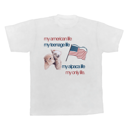 my american life ALPACA tee by scumbag