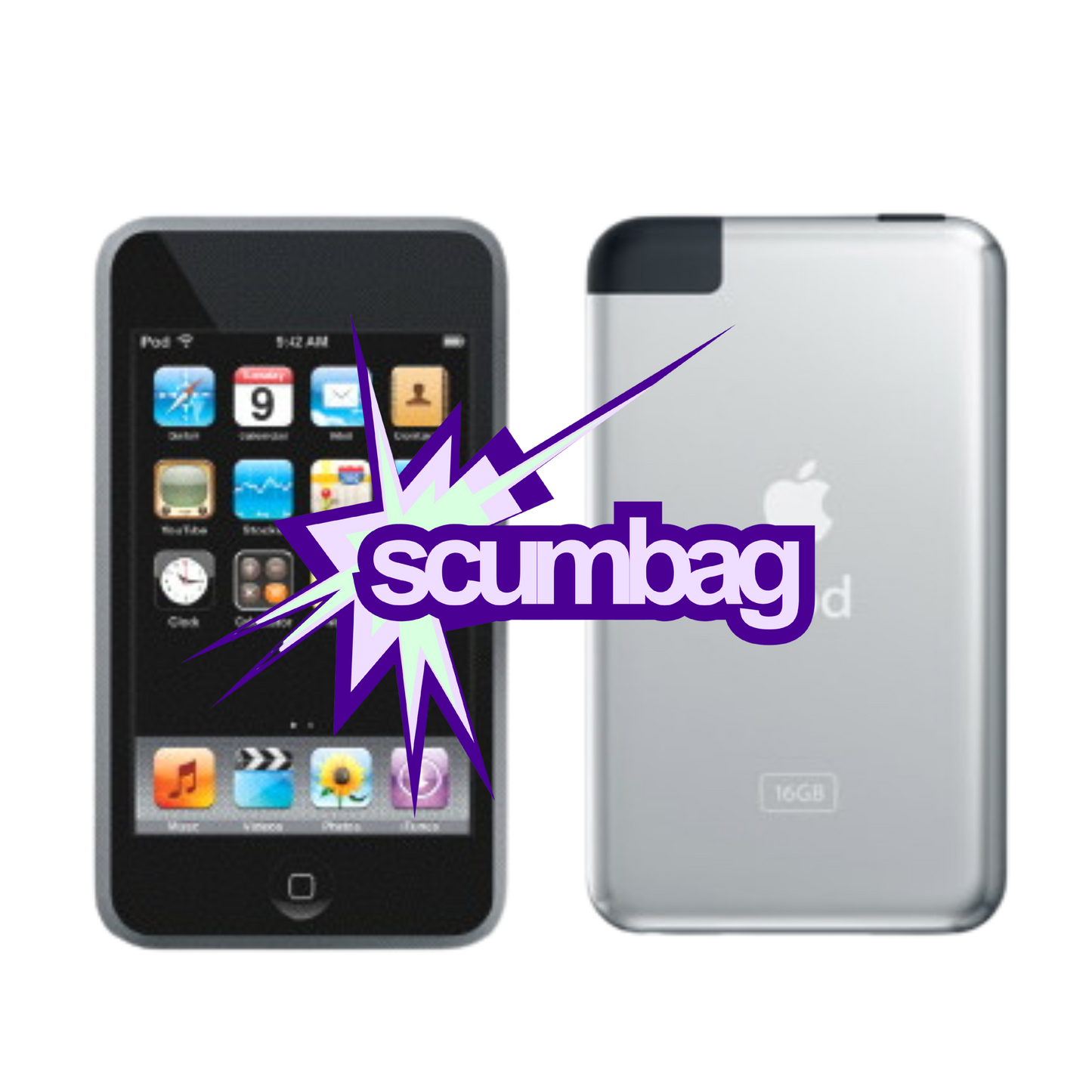 LIMTED EDITION SCUMBAG 1ST - 4th GEN IPOD TOUCH